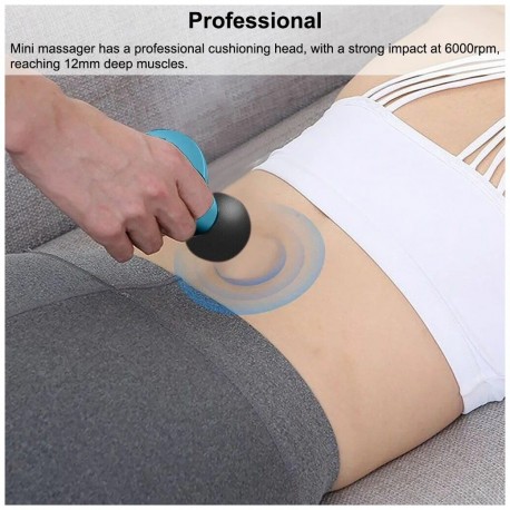 Электрический Портативный Мини Массажер для снятия боли в мышцах 6 режимов  оптом-7