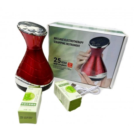 Электротерапевтический массажер для тела М25-179, разогревающий, с маслом