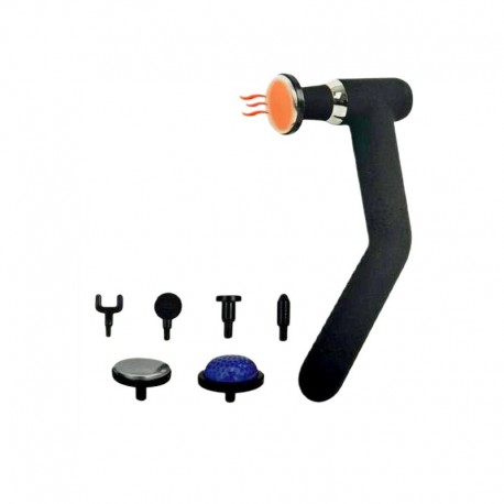 Массажный пистолет для расслабления мышц, 6 насадок, с усиленной ручкой