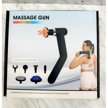 Массажный пистолет для расслабления мышц, 6 насадок, с усиленной ручкой-1