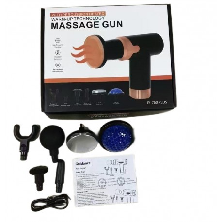 Массажный пистолет MASSAGE GUN JY-760 PLUS с перкуссионным подогревом оптом-2