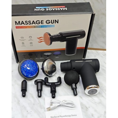 Перкуссионный массажер МАSSAGE GUN с подогревом для тела  оптом-4