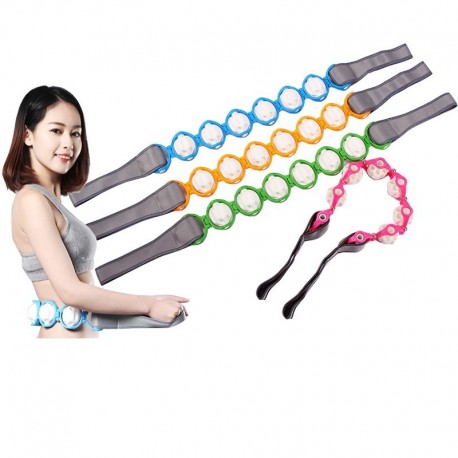 Роликовый массажер-лента Massage Rope 6 шариков  оптом-7