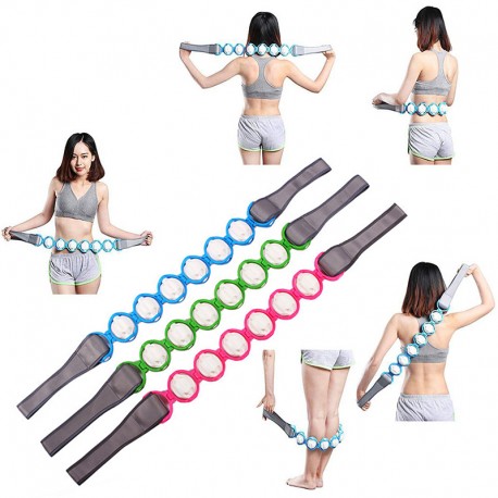 Роликовый массажер-лента Massage Rope 6 шариков  оптом-8