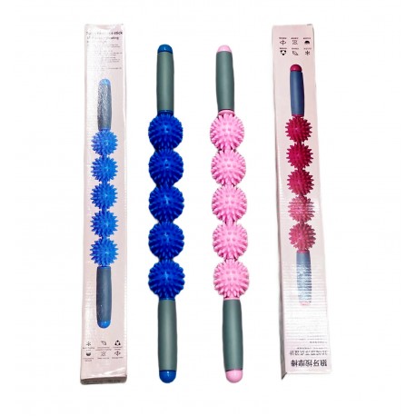 Роликовый массажер-палка Massage Rope 5 шариков  оптом