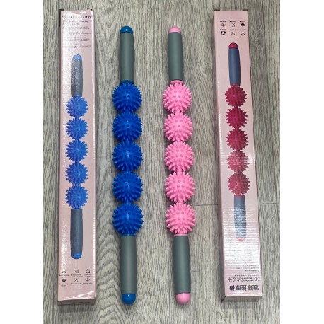 Роликовый массажер-палка Massage Rope 5 шариков  оптом-7