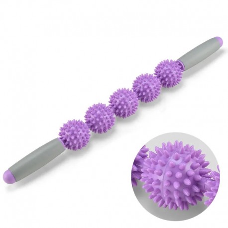 Роликовый массажер-палка Massage Rope 5 шариков  оптом-4