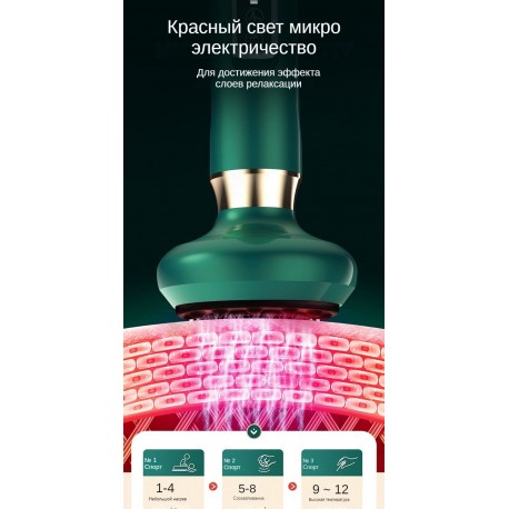 Вакуумный антицеллюлитный лимфодренажный LPG-массажер для шеи, с ИК прогревом  оптом-8