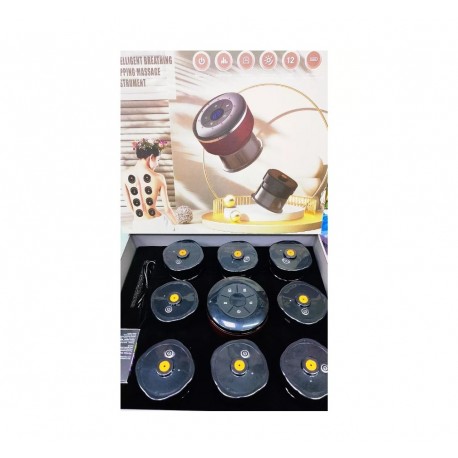 Вакуумный косметический массажер для тела Intelligent Breathing Cupping Massage Instrument с подогревом  оптом-2