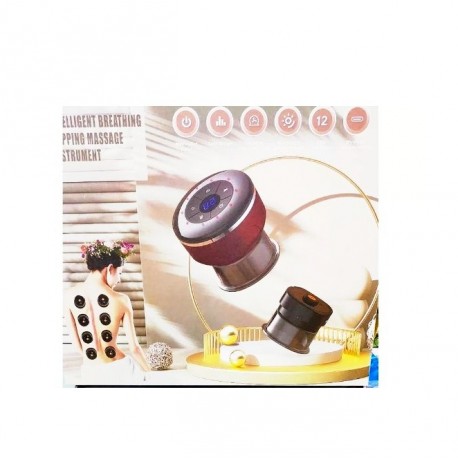 Вакуумный косметический массажер для тела Intelligent Breathing Cupping Massage Instrument с подогревом  оптом