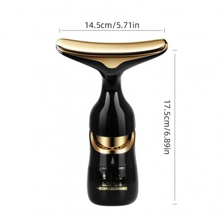 Электрический массажер вибрационный для лица с 3 насадками-3