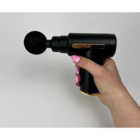 Мышечный ударный массажер MASSAGE GUN на аккумуляторе для спины и тела-4