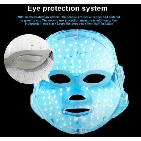 Светодиодная маска для лица 600 мАч омоложение кожи 7 цветов-10
