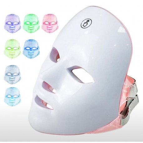 Светодиодная маска для лица 600 мАч омоложение кожи 7 цветов-6