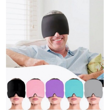 Охлаждающая гелевая шапочка от головной боли и мигрени  оптом-3