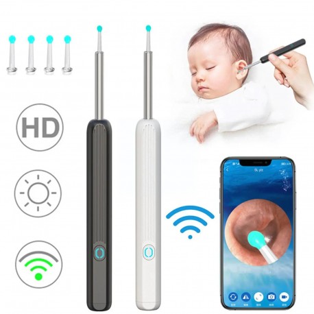 Беспроводной высокоточный удалитель ушной серы NE3 Wireless Visible Earpick с камерой  оптом-6