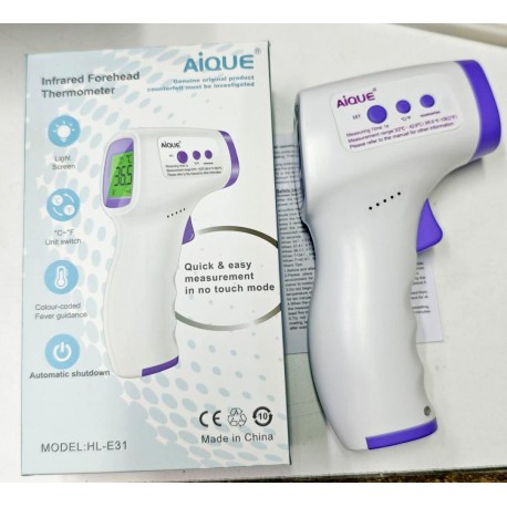 Бесконтактный термометр AiQue HL-E31 с подсветкой  оптом-3