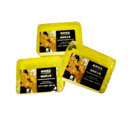 Твердое мыло ручной работы Xihaochengpin Osmanthus Handmade Essential Oil Soap 100 г оптом-1