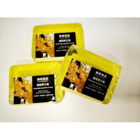 Твердое мыло ручной работы Xihaochengpin Osmanthus Handmade Essential Oil Soap 100 г оптом-2