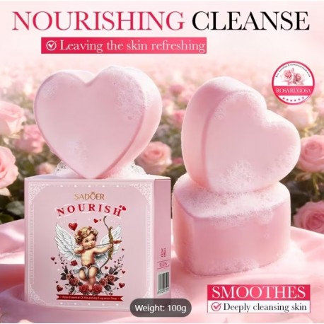 Мыло для лица SADOER Heart-Shaped Nourishing Fragrance Soap 100 г оптом-4