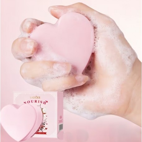 Мыло для лица SADOER Heart-Shaped Nourishing Fragrance Soap 100 г оптом-5