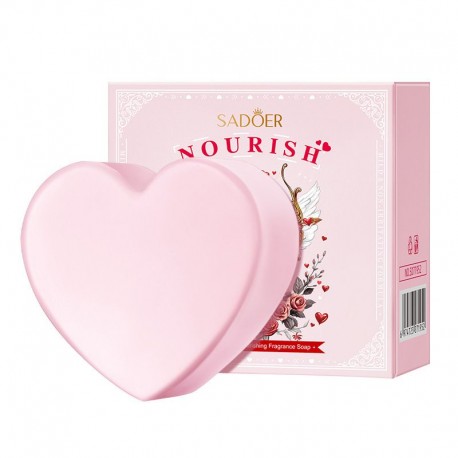 Мыло для лица SADOER Heart-Shaped Nourishing Fragrance Soap 100 г оптом