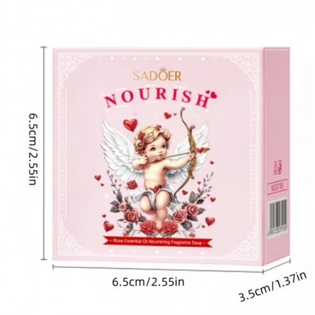 Мыло для лица SADOER Heart-Shaped Nourishing Fragrance Soap 100 г оптом-2