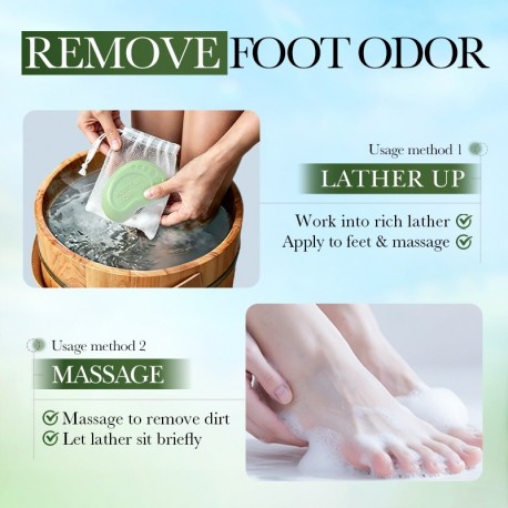 Мыло Sadoer Foot Care Soap для ухода за ногами с бамбуковым углем и зеленым чаем 100 гоптом-6
