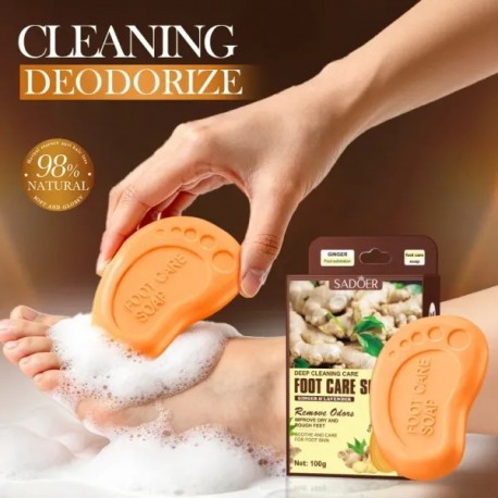 Мыло Sadoer Foot Care Soap для ухода за ногами с имбирем и лавандой 100 г оптом-5