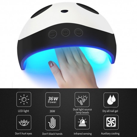 Сушилка для ногтей в форме панды LED/UV Lamp 3 в 1  оптом-7