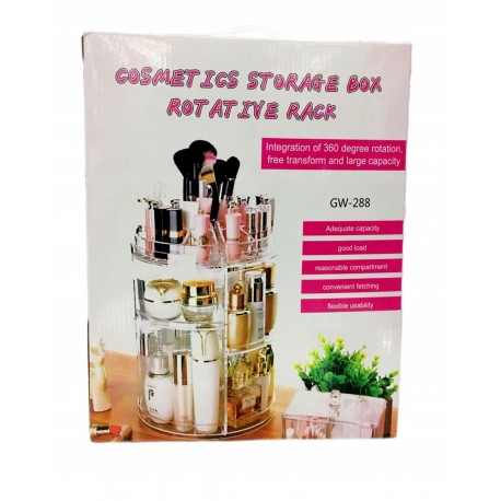 Вращающийся органайзер Cosmetics Storage Box Rotative Rack  оптом-4