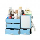 Органайзер для косметики и аксессуаров с зеркалом 