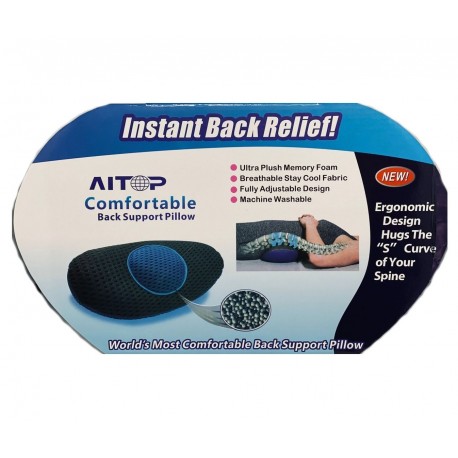 Ортопедическая подушка для спины с эффектом памяти Instant Back Relief   оптом-3