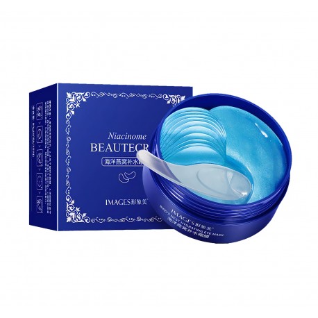 Гидрогелевые патчи для глаз IMAGES Beautecret Niacinome с экстрактом ласточкиного гнезда 60 шт  оптом