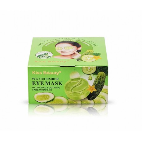 Гидрогелевые патчи для глаз Kiss Beauty Cucumber с экстрактом огурца 60 шт  оптом