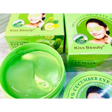 Гидрогелевые патчи для глаз Kiss Beauty Cucumber с экстрактом огурца 60 шт  оптом-6