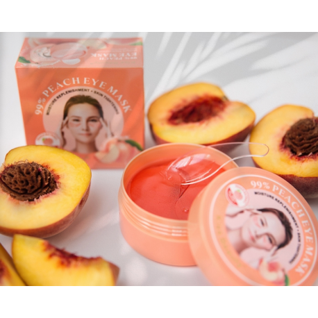 Гидрогелевые патчи для глаз Kiss Beauty Peach с экстрактом персика 60 шт  оптом-3