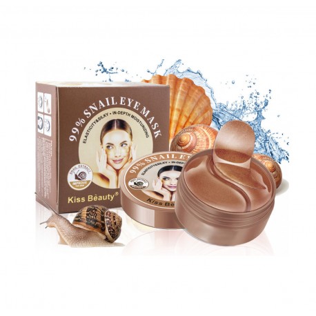 Гидрогелевые патчи для глаз Kiss Beauty Snail с муцином улитки 60 шт  оптом-2