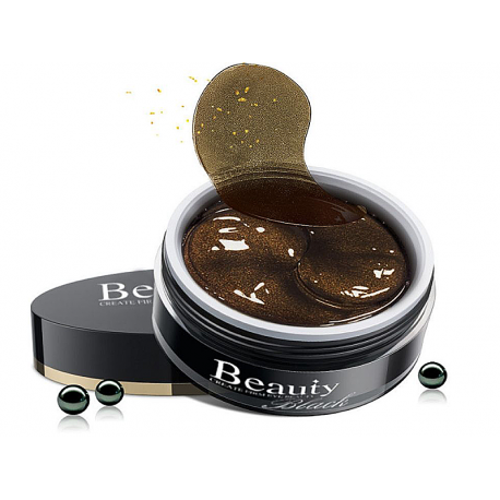 Гидрогелевые патчи для глаз с черным жемчугом Hankey Beauty Black 60 шт  оптом-5