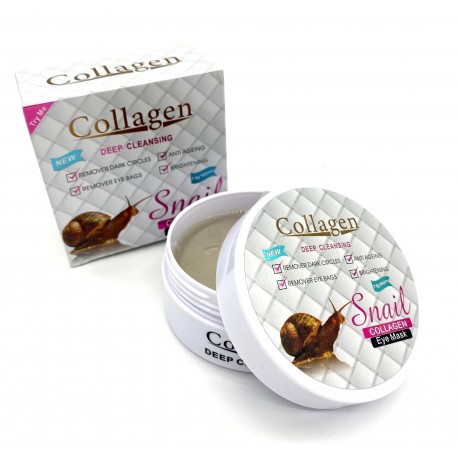 Гидрогелевые патчи для глаз с колагеном и муцином улитки SNAIL COLLAGEN EYE MASK 60 шт  оптом-1