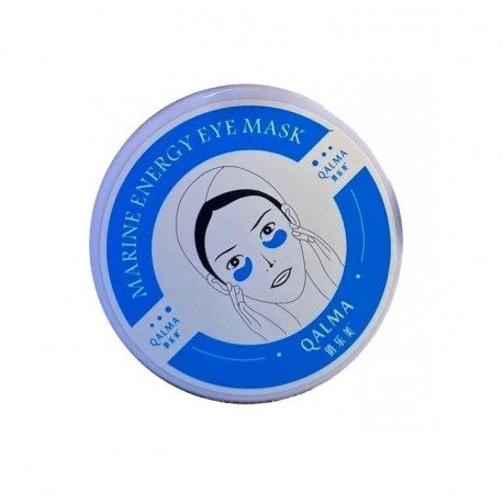 Гидрогелевые патчи с гиалуроновой кислотой QALMA Marine Energy Eye Mask Blue 60 шт  оптом-1