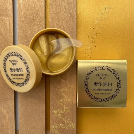 Гидрогелевые патчи с экстрактом золота Pieteng Eye Mask 60 шт  оптом-3