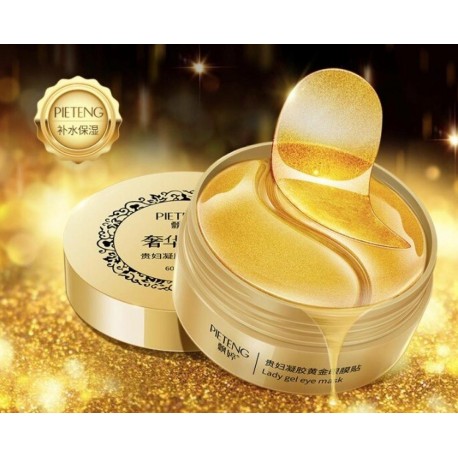 Гидрогелевые патчи с экстрактом золота Pieteng Eye Mask 60 шт  оптом-4