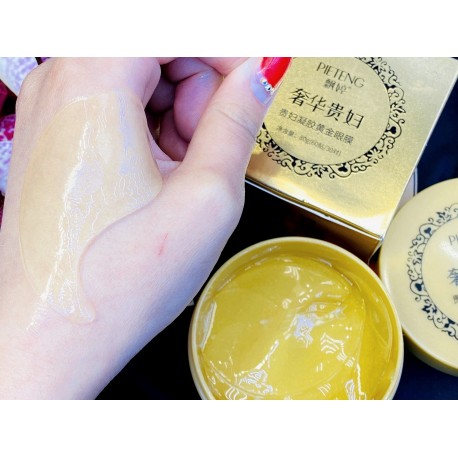 Гидрогелевые патчи с экстрактом золота Pieteng Eye Mask 60 шт  оптом-2