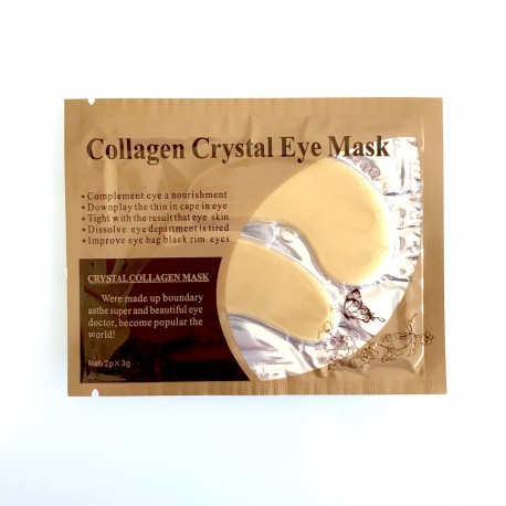Коллагеновая маска под глаза Collagen Crystal Eye Mask золотая 2 шт  оптом
