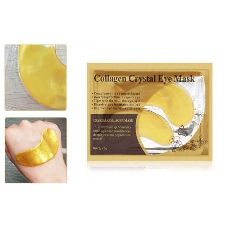 Коллагеновая маска под глаза Collagen Crystal Eye Mask золотая 2 шт  оптом-5