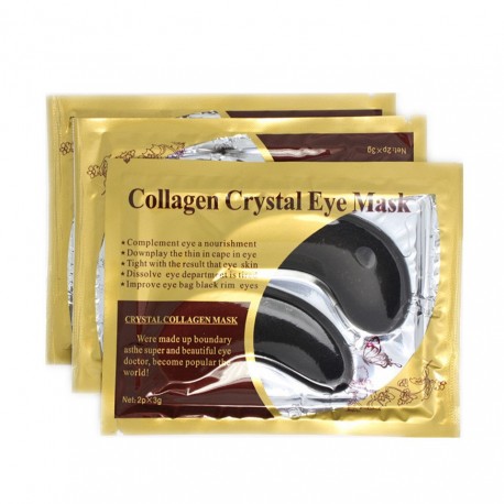 Коллагеновая маска под глаза Collagen Crystal Eye Mask черная 2 шт  оптом