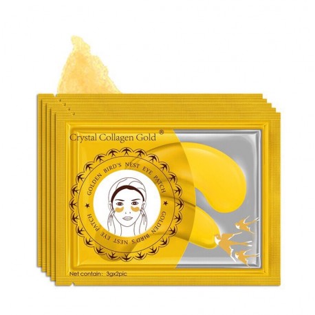 Патчи для глаз Golden Birds Nest Eye Mask гидрогелевые с экстрактом ласточкиного гнезда и золотом 2 шт  оптом