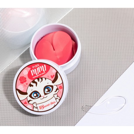 Патчи для глаз с экстрактом дамасской розы Pink mimi hydrogel eye patch 60 шт  оптом-5