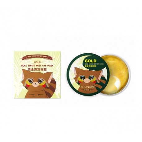 Патчи для глаз Sersanlove Gold Birds Nest с экстрактом ласточкиного гнезда и золота, 60 шт  оптом-3